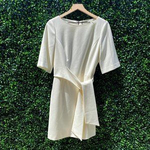 NWT alice + olivia Virgil Boat Neck Wrap Dress